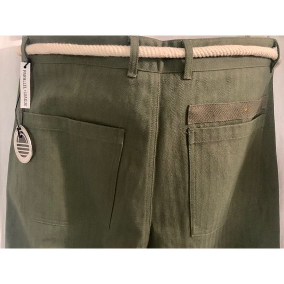 NWT UNISEX Parallel x League Hendrix Pants - Army Green - SIZE 32 - Picture 5 of 7